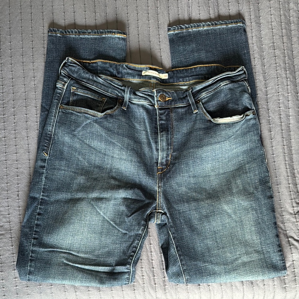 Levi's Blue Skinny Jeans with Authentic Fading